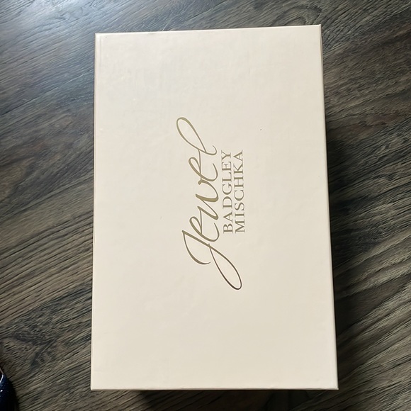 Badgley Mischka jewel navy, formal sparkly shoes - Picture 6 of 8